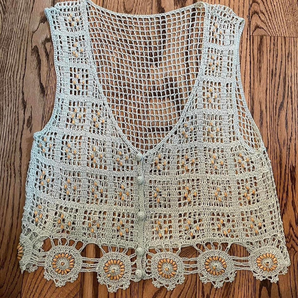 Vintage bohemian hippy crochet